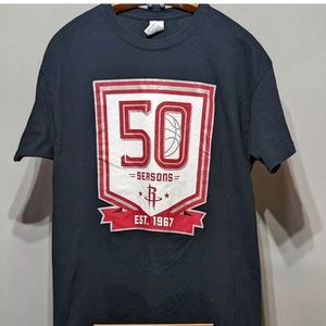 Houston Rockets 50 Season Anniversary  Corporate Partner Graphic T-shirt Large